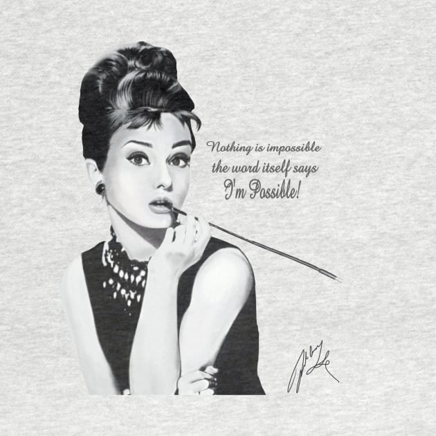 Audrey Hepburn by fairyartwork